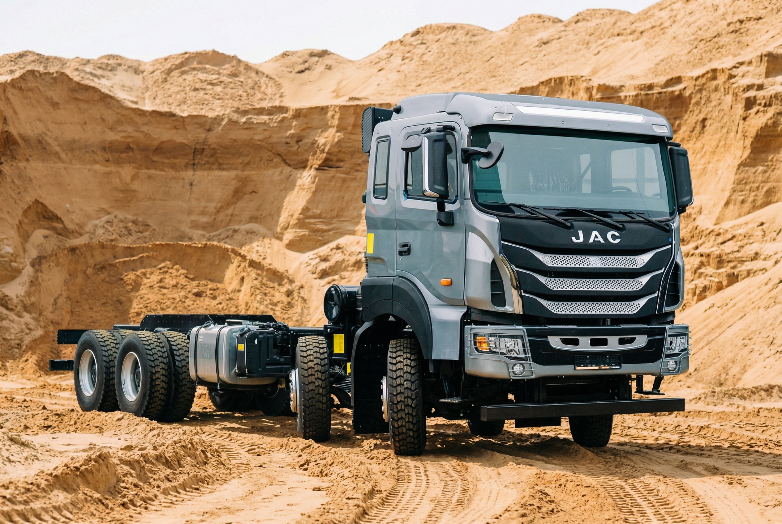 Група компаній “Будшляхмаш” розпочинає продажі шасі JAC N410 з колісною формулою 8×4